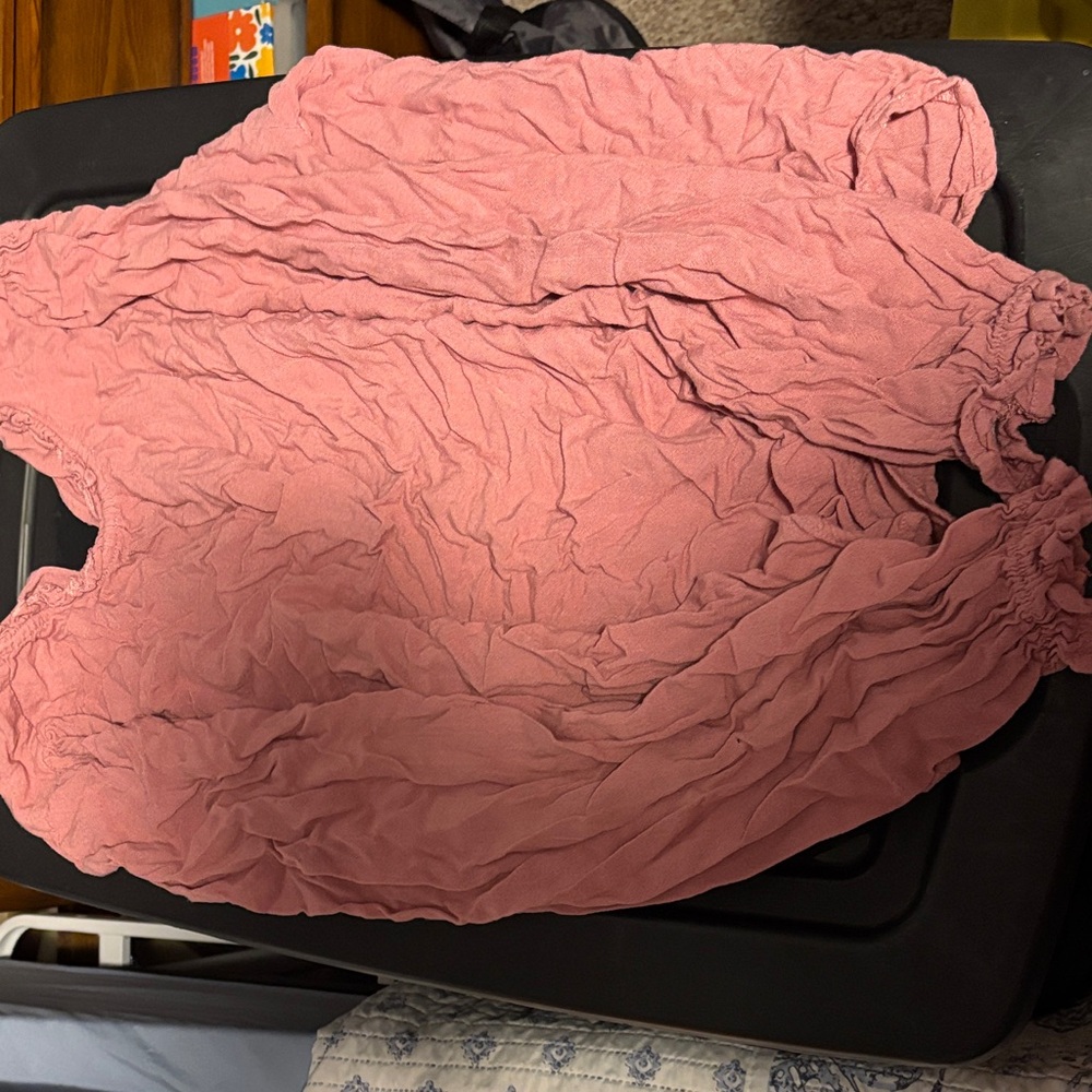 Pink Crinkled Blouse